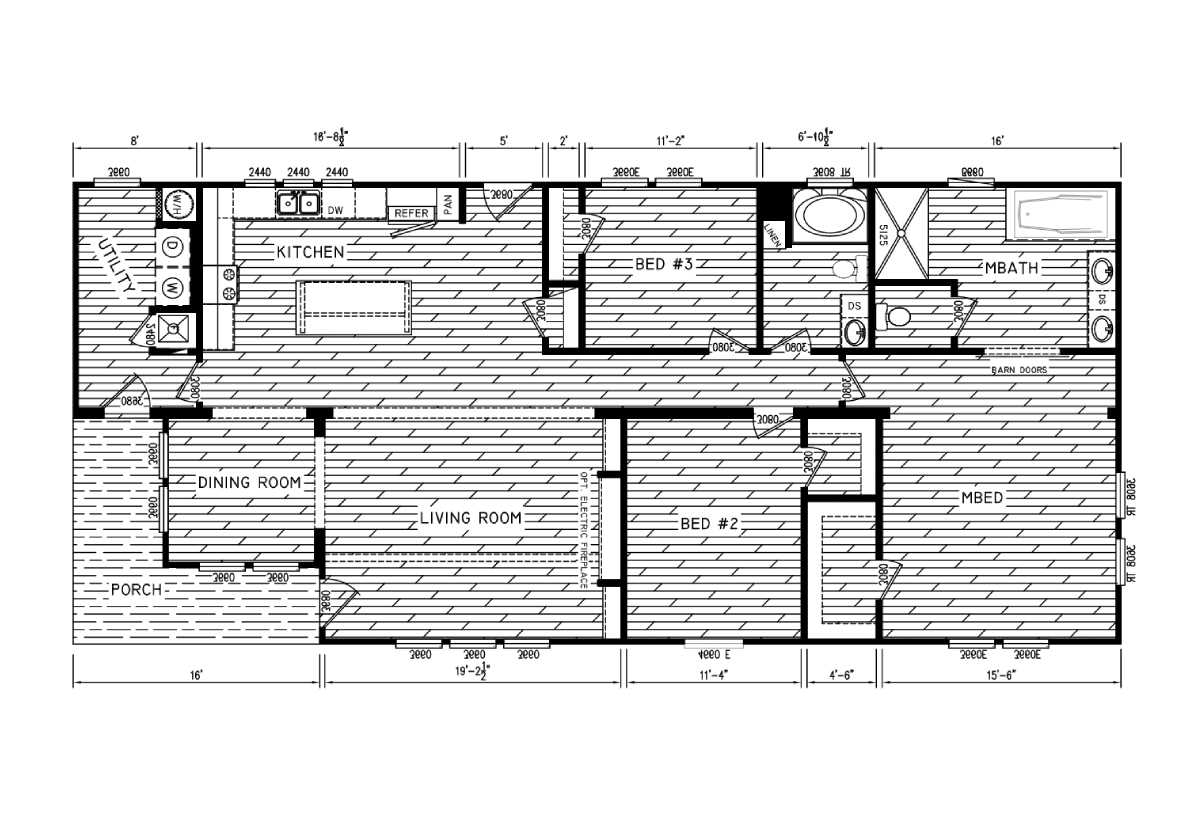 Creekside Series The Caney II CS-3218 by Timber Creek Housing - Marty